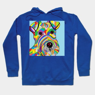 Colorful Wire Hair Fox Terrier Hoodie